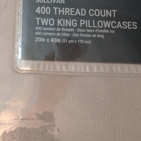 💯 Cotton King  Size Two Pillowcases Taupe 400 TC - Picture 3 of 3